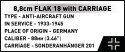 Klocki 8.8 cm Flak z wózkiem 360 klocków