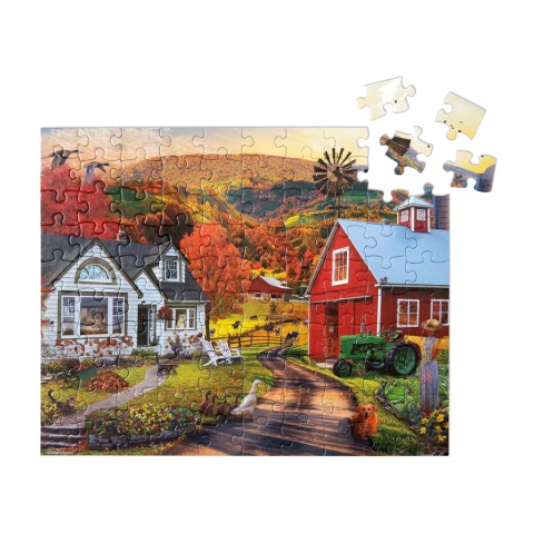 PUZZLE 100 ELEMENTÓW - ŻYCIE NA WSI, relish.