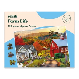 PUZZLE 100 ELEMENTÓW - ŻYCIE NA WSI, relish.