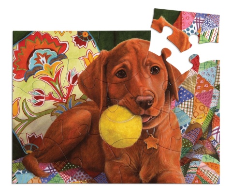 PUZZLE 13 ELEMENTÓW - ZABAWA ZE SZCZENIAKIEM, Relish.