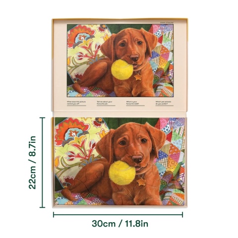 PUZZLE 13 ELEMENTÓW - ZABAWA ZE SZCZENIAKIEM, Relish.