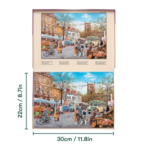 PUZZLE 35 ELEMENTÓW - JESIENNY TARG, Relish., terapia seniora