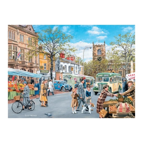 PUZZLE 35 ELEMENTÓW - JESIENNY TARG, Relish., terapia seniora