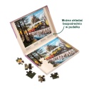 PUZZLE 35 ELEMENTÓW - LOKOMOTYWA PAROWA, relish.