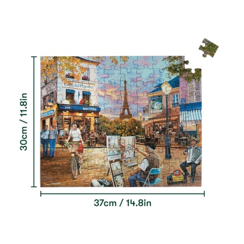 Puzzle 100 elementów - Zachód słońca w Paryżu, Relish.