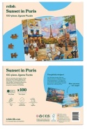 Puzzle 100 elementów - Zachód słońca w Paryżu, Relish.