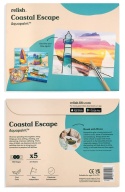 Obrazki do malowania wodą, NA WYBRZEŻU - AQUAPAINT, terapia seniora
