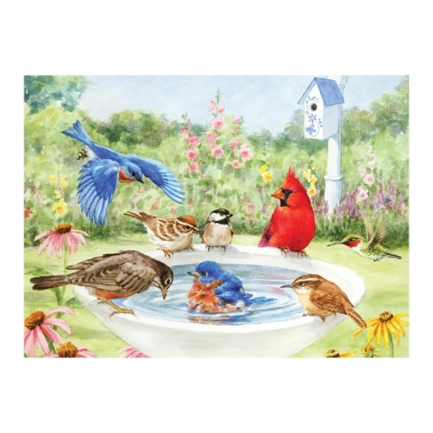 PUZZLE 35 ELEMENTÓW, PTASIA KĄPIEL, relish., terapia seniora