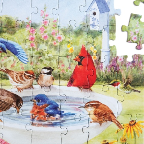 PUZZLE 35 ELEMENTÓW, PTASIA KĄPIEL, relish., terapia seniora