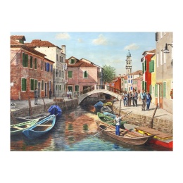 PUZZLE 63 ELEMENTY - BURANO, WŁOSKA WYSPA, Relish, terapia seniora