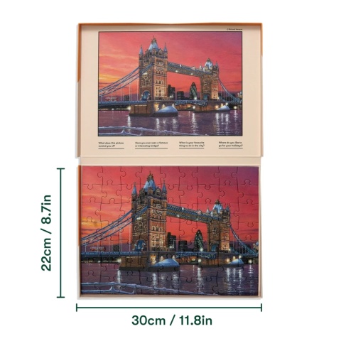 PUZZLE 63 ELEMENTY - MIASTO O ZMIERZCHU, relish.