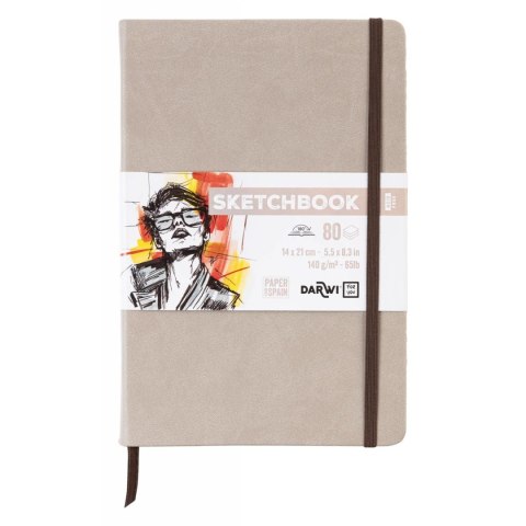Szkicownik DARWI 14x21 140g Szarobrązowy