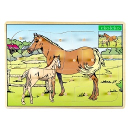 Układanka, puzzle KONIE