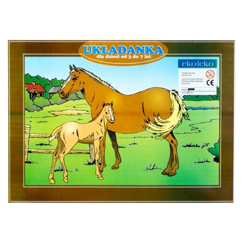 Układanka, puzzle KONIE