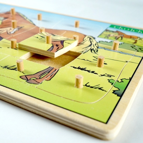 Układanka, puzzle KONIE