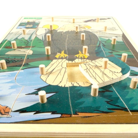 Układanka, puzzle z kołeczkami ORZEŁ, ptaki