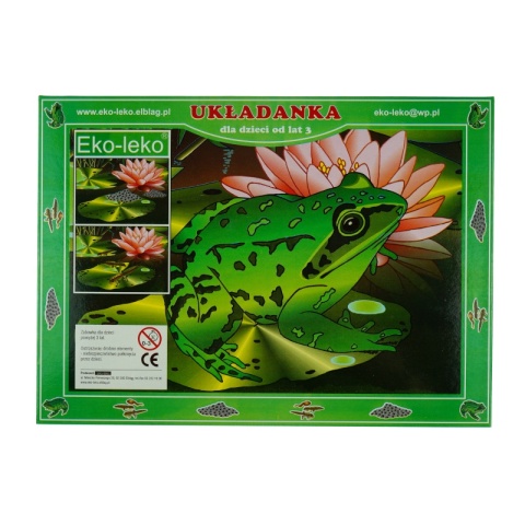 Układanka warstwowa, puzzle ŻABA