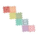 WOOPIE Mata Sensoryczna Puzzle 8 el. Pastelowa Tęcza