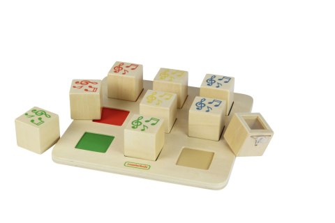 MASTERKIDZ Drewniany Sorter Sensoryczny Łączenie Dźwięków Montessori