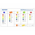 MASTERKIDZ Zestaw Klocków Konstrukcyjnych STEM 563 el. z Nakładkami na Panel 4 szt.