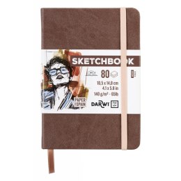 Szkicownik DARWI A6 140g Brązowy