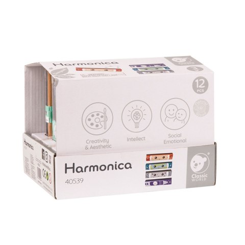 CLASSIC WORLD Drewniana Harmonijka Ustna 1 szt.