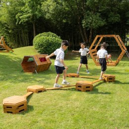 CLASSIC WORLD EDU Drewniany Tor Równoważnia XXL Ścieżka Ruchowa Motoryczna