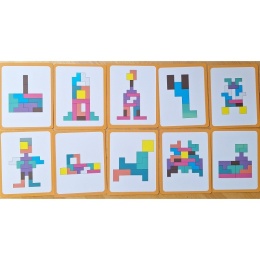 Drewniana Układanka Tetris