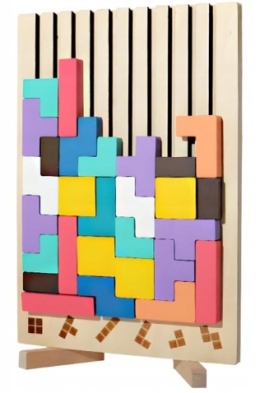 Drewniana Układanka Tetris
