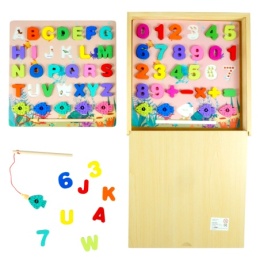Drewniany Zestaw Edukacyjny Literki i Cyferki