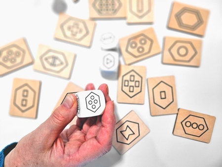 Kostki z piktogramami Silver ALEX