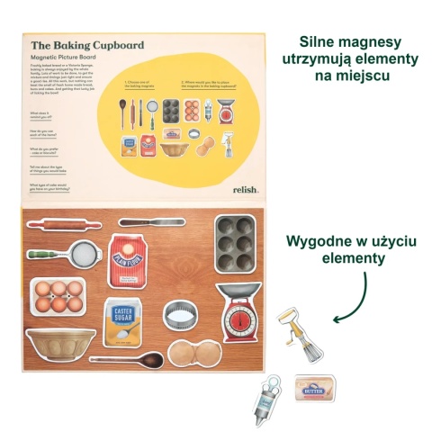 UKŁADANKA MAGNETYCZNA - KREATYWNE SCENKI - SZAFKA KUCHENNA, relish.