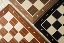 Deska szachowa nr 4 (z opisem) mahoń/klon (intarsja)