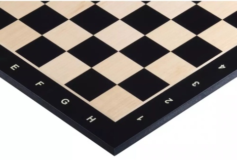 Deska szachowa nr 6 (z opisem) hebanizowana (intarsja)