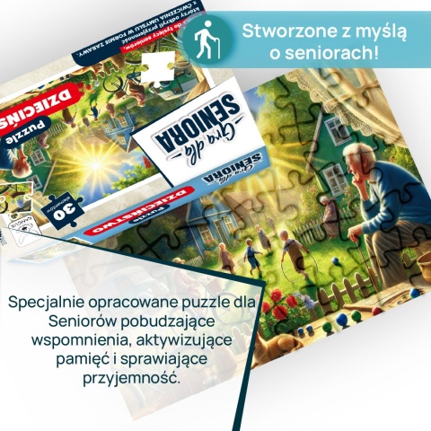 Gra dla Seniora. Puzzle 30 el. Dzieciństwo