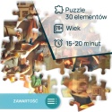 Gra dla Seniora. Puzzle 30 el. Rodzina Kangur
