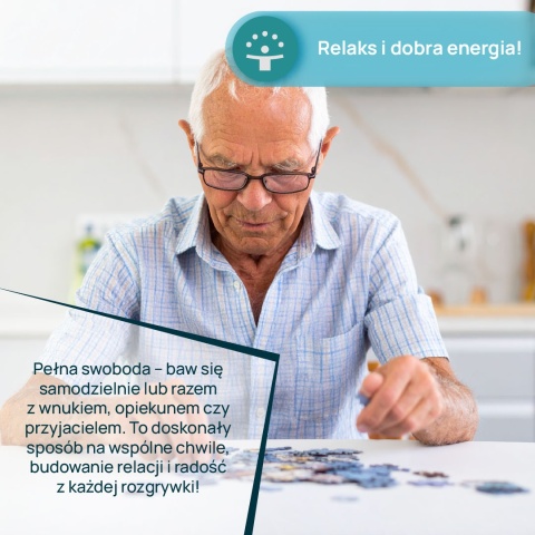 Gra dla Seniora. Puzzle 30 el. Rodzina Kangur