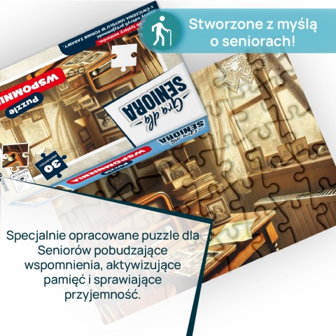 Gra dla Seniora. Puzzle 30 el. Wspomnienia