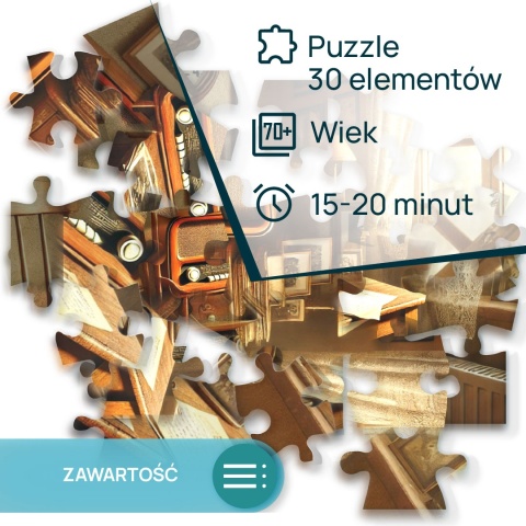 Gra dla Seniora. Puzzle 30 el. Wspomnienia