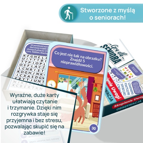 Gra dla Seniora. Skupienie uwagi - Obserwacja