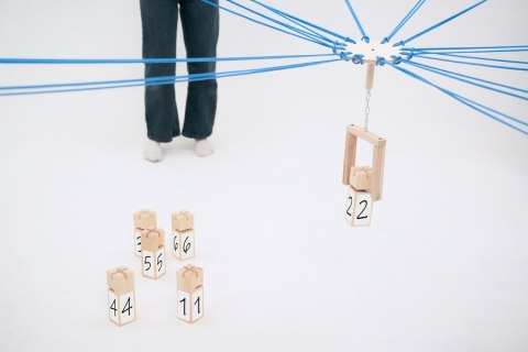 Gra integracyjna Wieża współpracy SMART niebieska Akson