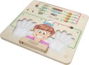 MASTERKIDZ Zestaw Tablic Pociąg 5w1 Tablica Sensoryczna Motoryczna Nauka Zmysłów i Emocji