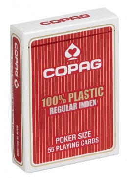 Karty Poker Plastik PKJ czerwone Jumbo