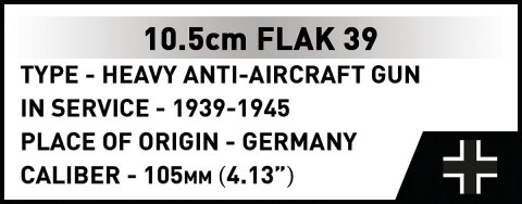 Klocki 10,5 cm Flak 39 339 klocków