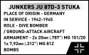 Klocki Junkers JU 87D-3 Stuka 556 klocków