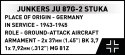 Klocki Junkers JU 87G-2 Stuka 571 klocki