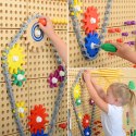 MASTERKIDZ Wolnostojąca Ściana STEM + Akcesoria Kołki Tace Klocki Narzędzia