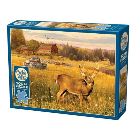 Puzzle 500 el. Jeleń na polu Cobble Hill