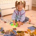 WOOPIE Klocki Magnetyczne Konstrukcyjne Świecące 3D Świat Zwierząt 124el.
