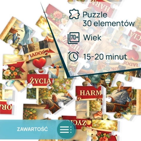Gra dla Seniora. Puzzle 30 el. Harmonia